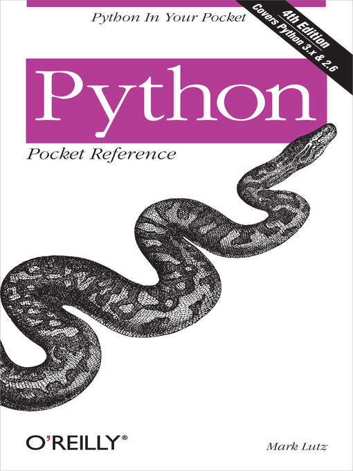Title details for Python Pocket Reference by Mark Lutz - Available